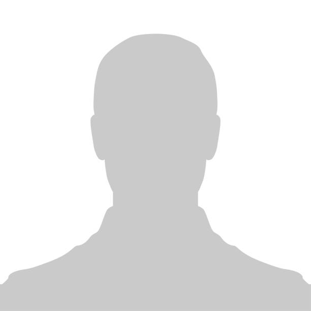 Profile Placeholder image. Gray silhouette no photo of a person on the avatar. The default pic is used for web design.